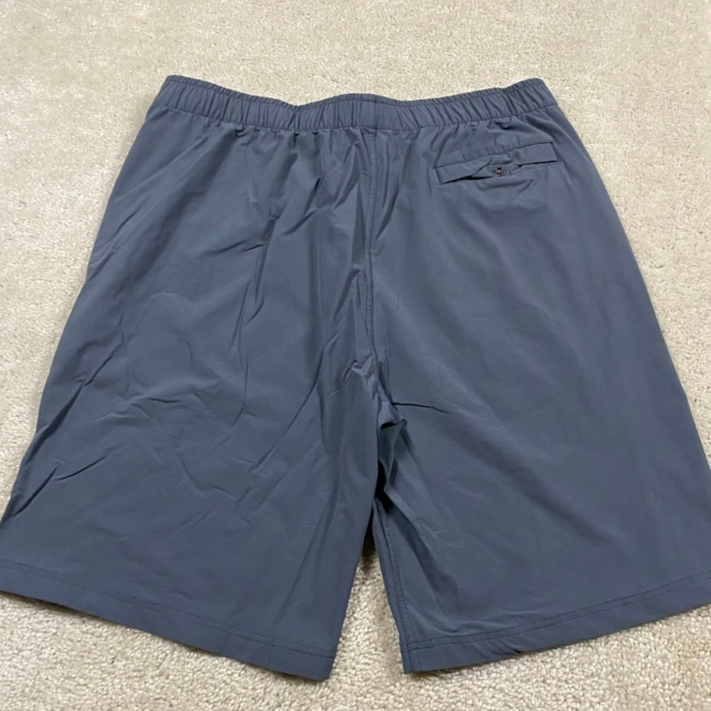Myles Apparel Everyday Shorts Mens XL Long Gray Stretch Athletic Gym Training